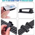 thumbnail image 4 of Clips de cable adhesivos WEIHJMXG 60 piezas organizador de cables autoadhesivo, 4 of 5