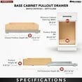 thumbnail image 3 of Rev-A-Shelf 20.71" Pullout Kitchen Cabinet Drawer w/ Soft-close, 4WDB-21SC-1, 3 of 6