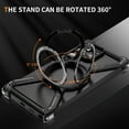 thumbnail image 3 of ELEHOLD Titanium Alloy Frame Phone Case For Samsung Galaxy S24 Ultra with 360° Ring Kickstand , Compatible with Mag-Safe Heavy-Duty Shockproof Case Cover for For Samsung Galaxy S24 Ultra,Black, 3 of 7