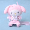 thumbnail image 3 of Juguetes de peluche Sanrio Kuromi para niñas, muñeco de peluche Lolita, colgante de Anime de moda, llavero de felpa, regalo de cumpleaños, 12cm, nuevo, 2022, 3 of 5