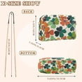 thumbnail image 4 of FORMRS Women Crossbody Purse with Chain Strap Vegan Leather Shoulder Handbag, White Clover Pattern, 4 of 7