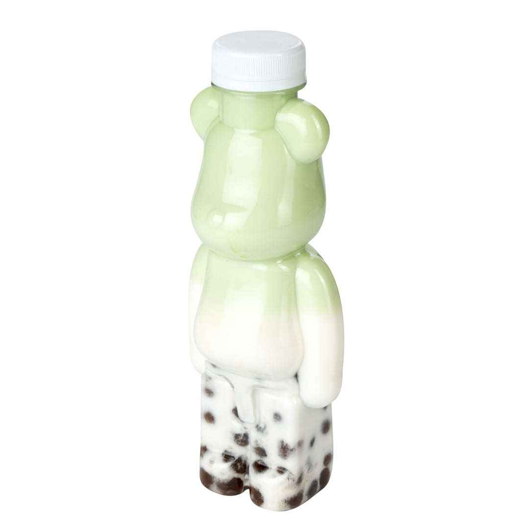 Bottle Tek 12 oz BearShaped Clear Plastic Juice Bottle with Safety