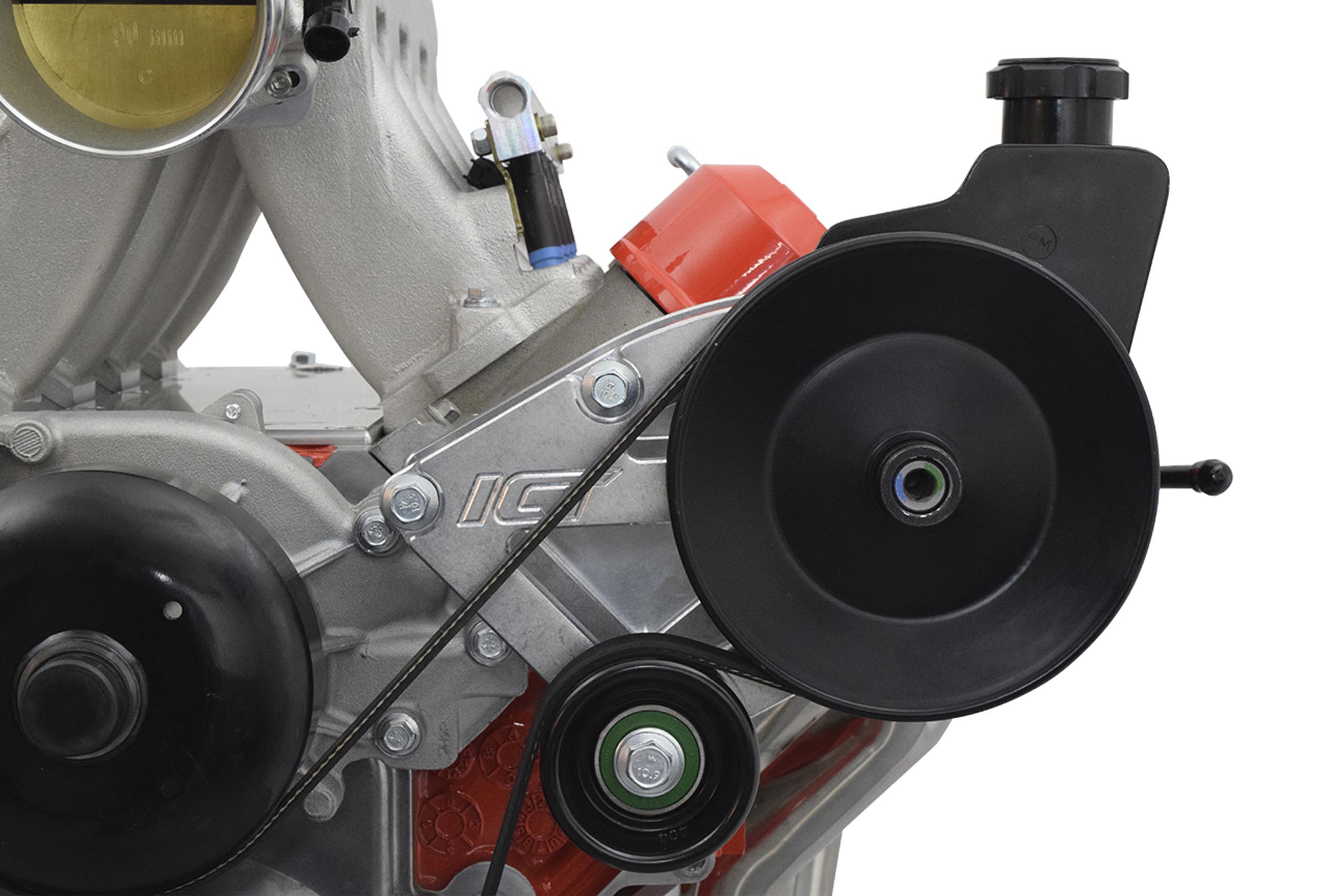 LS Truck Saginaw High Mount Power Steering Pump Bracket Kit LQ4 LQ9 L33