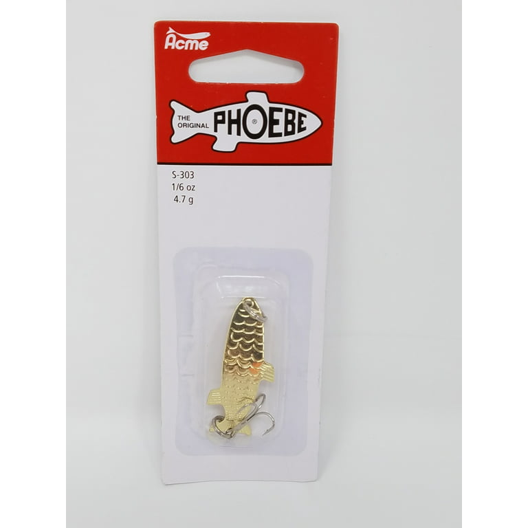 2 Acme Tackle PHOEBE Fishing Lures - 1/6 oz. Gold & Silver
