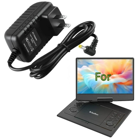 K-MAINS 12V Charger Compatible With BOIFUN BFN-161 BFN-141 DP0168 Portable DVD Player Adapter