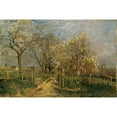 thumbnail image 3 of Emil Jakob Schindler 24x17 Black Modern Framed Museum Art Print Titled - Spring in Hacking (1883), 3 of 5