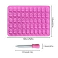 thumbnail image 2 of Jooan''s Kitchen Fondant Mold Chocolate Ice Cube Maker Non\-stick Pastry Making pink, 2 of 9