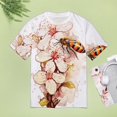 thumbnail image 5 of Bee And Flowers T-Shirts Casual T-Shirt Short Sleeve Women Trendy Tshirt Beach Custom Tops, 5 of 5