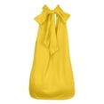 thumbnail image 6 of Alun Womens 2026 Fashion Summer Tank Tops Dressy Casual Lace up Halter Top Solid Color High Neck Sleeveless Tshirt Beach Vacation Thin Breathable Loose Fit Daily Wear Yellow XL, 6 of 6