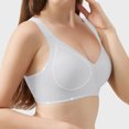 thumbnail image 6 of Women's Adjustable Steel Ring V-Neck T-Shirt Bra - Wireless, W-Shaped Jelly Strip Push-Up, Nylon/Spandex, M-XXXL, 6 of 6