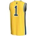 thumbnail image 3 of Men's GameDay Greats #1  Gold North Carolina A&T Aggies  Lightweight Basketball Jersey, 3 of 4