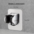 thumbnail image 3 of 1pc Wall Mounted Shower Head Holder, Adjustable Handheld Shower Head Bracket, Shower Head Adhesive Base, Bathroom Accessories, 3 of 4