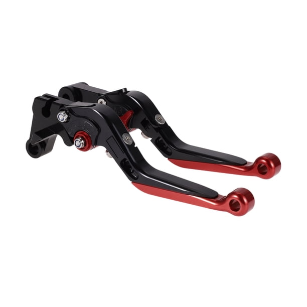 Palancas de freno y embrague cortas y largas para Yamaha YZF R1 2015-2022, ajustables en 6 posiciones, palanca de freno de motocicleta de aleación de aluminio, mango negro con extremo rojo