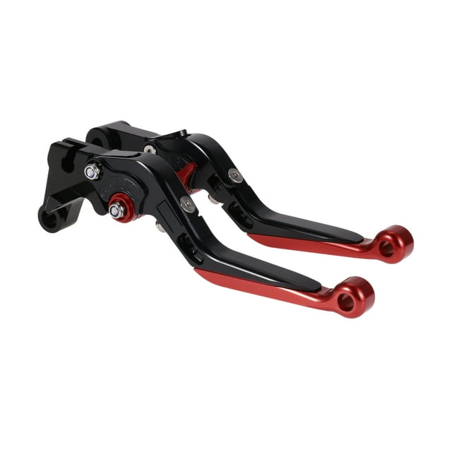 Palancas de freno y embrague cortas y largas para Yamaha YZF R1 2015-2022, ajustables en 6 posiciones, palanca de freno de motocicleta de aleación de aluminio, mango negro con extremo rojo
