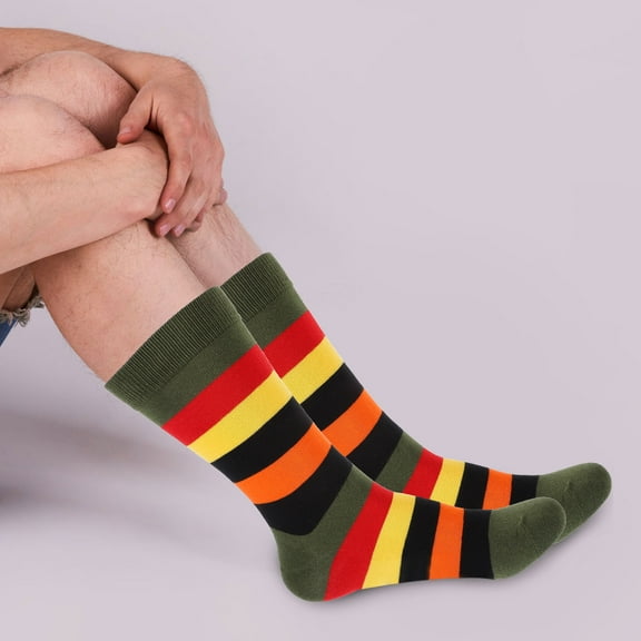 FONWILYO Cotton Socks Mens 1 Pair Mid Calf Warm Non Slip Winter Use