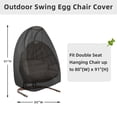 thumbnail image 3 of Funda para silla de patio con forma de huevo, fácil de usar, impermeable a los rayos UV, 3 of 7