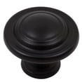 thumbnail image 4 of Charlotte Cabinet/Bi-Fold Door Knob, 1-3/4 Inches, Matte Black by Stone Harbor Hardware, 4 of 4
