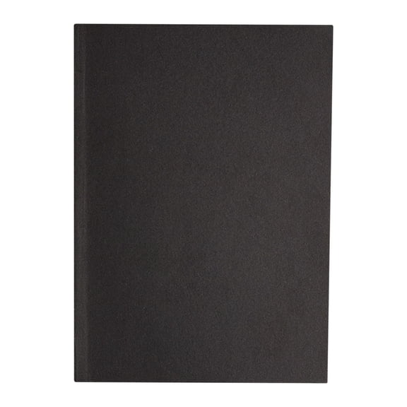 A5 Unlined Blank Notebook, 180-Page No Line Writing Notebook, Thick Plain Journal with Cowhide Cover, Vintage Blank Journal Notebook, Travel Journal, Daily Journals for Writing,8.27×5.83 in,Black