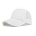 thumbnail image 2 of Dad Hat for Men Women CQXIDFH Unisex Denim Baseball Cap, Adjustable Buckle Sunscreen Hat, Retro Washed Distressed Peaked Cap for Outdoor Daily, Bucket Hats (White, One Size), 2 of 3