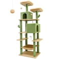 thumbnail image 2 of CT77F Cactus Cat Tree Tower | 76" Extra Tall Multi-Level Cat Castle with Cozy Condos, Perches, and Interactive Toys for Large Cats | Ideal for Climbing and Scratching, 2 of 7