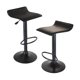 thumbnail image 1 of Juego de 2 taburetes giratorios con elevador de aire, obsidiana, sin respaldo, asiento de PVC negro, poste y base de metal negro(20239) Winsome Trading Inc 20239, 1 of 1