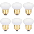 thumbnail image 1 of YWC-25R14 Reflector Short Neck Incandescent Light Bulb, R14 25 Watt 120V Dimmable E26 Standard Medium Base Frosted Mini-Reflector Light Bulb (6 Pack), 1 of 4