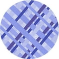 thumbnail image 1 of Ahgly Company Machine Washable Indoor Round Transitional Pastel Blue Area Rugs, 5' Round, 1 of 7