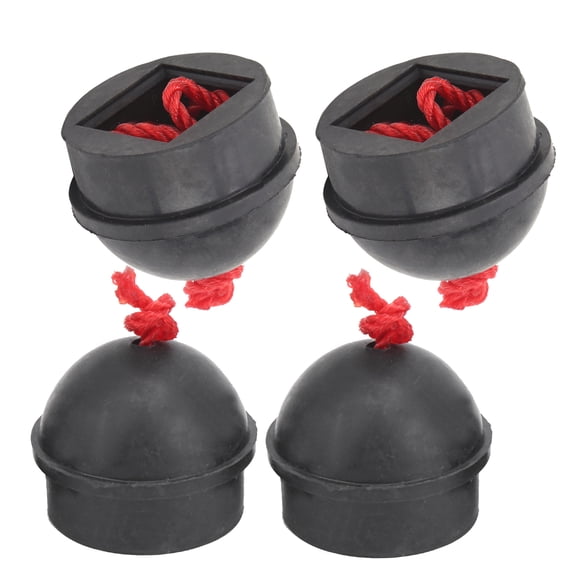 Tebru Chalk Holder,Pool Chalk Holders,4pcs Chalk Holder Pocket Rubber Billiard Pool Chalk Holders with Cord Accessory