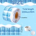 thumbnail image 2 of Borde BeYuMi Winter con forma de copo de nieve a cuadros, 20 m, azul, 2 of 6