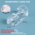 thumbnail image 5 of 20 Pcs Self-Adhesive Cable Clips | Plastic Wire Organizer for Wall & Desk | Transparent Adhesive Cord Holders for Home Office Car | 3.3X1.3/2.8X1Cm Cable Management Clips, 5 of 8
