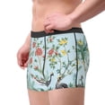 thumbnail image 4 of Balery Chinoiserie Floral Palm Tree Men's Boxer Briefs, Soft and Breathable Cotton Underwear with nylon Waistband-XX-Large, 4 of 9