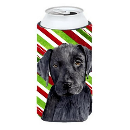 

Labrador Candy Cane Holiday Christmas Tall Boy bottle sleeve Hugger - 22 To 24 oz.