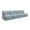 Mist Fabric, variant on Assemble Modular 4 Seater Sectional Lounge Sofa in Mist Fabric