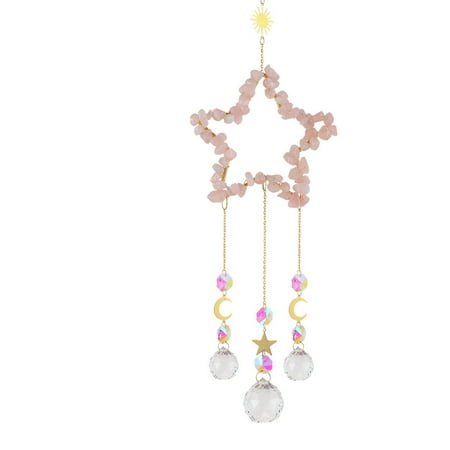 

FarDo Decorative Suncatcher Pendant Sparkling Novelty Rainbow Maker Hanging Wind Chime Home Decor