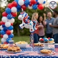 thumbnail image 5 of PMU 14in Pre-Inflated Patriotic Unicorn Balloons with Stick American flag Balloon, 4th of July Balloons, Independence Day Decor, Patriotic Decorations,USA Mylar Balloons, Red White Blue (3/Pkg) pkg/1, 5 of 6