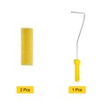 thumbnail image 3 of Unique Bargains 3Pcs Paint Roller Kit, 2Pcs 4' Sponge Large Texture Roller Covers and 16' Roller Frame, 3 of 5