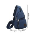 thumbnail image 3 of Sling Bag for Women Men QTOCIO Thickened Zipper Outdoor Canvas Chest Bag New Men's Chest Bag Hiking Backpack Multipurpose Crossbody Chest Bag Messenger Bag Men's And Women's Chest Bag, 3 of 6
