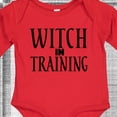 thumbnail image 4 of Inktastic Witch in Training Boys or Girls Long Sleeve Baby Bodysuit, 4 of 5