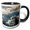 Black/White, variant on 3drose, Blue Clouded Sky Storm, 15oz Mug