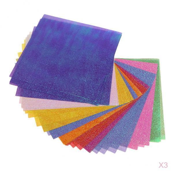 3x 50 Pieces of Glitter Paper, Glossy Construction Paper, Glitter Paper, Glitter