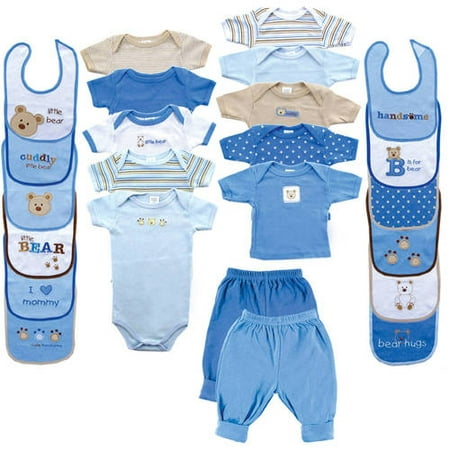 Luvable Friends Newborn Baby Shower Deluxe Coordinated Gift Set, 24pc (Baby
