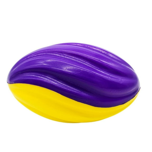 8" Purple and Gold Foam Football (Sack of 40)