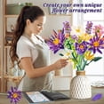thumbnail image 4 of Set de construcción con ramo de flores IKIDSUN con 891 piezas para decoración del hogar, 4 of 7