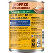 Pedigree Chopped Ground Dinner Turkey & Bacon Flavor Adult Soft Wet Dog Food, (12) 13.2 Oz Cans