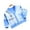 Light Blue, variant on Kid Boys Cotton Sweater Toddler Baby Long Sleeve Cardigan Boys Outerwear Dinosaur Coat for 2-8Y