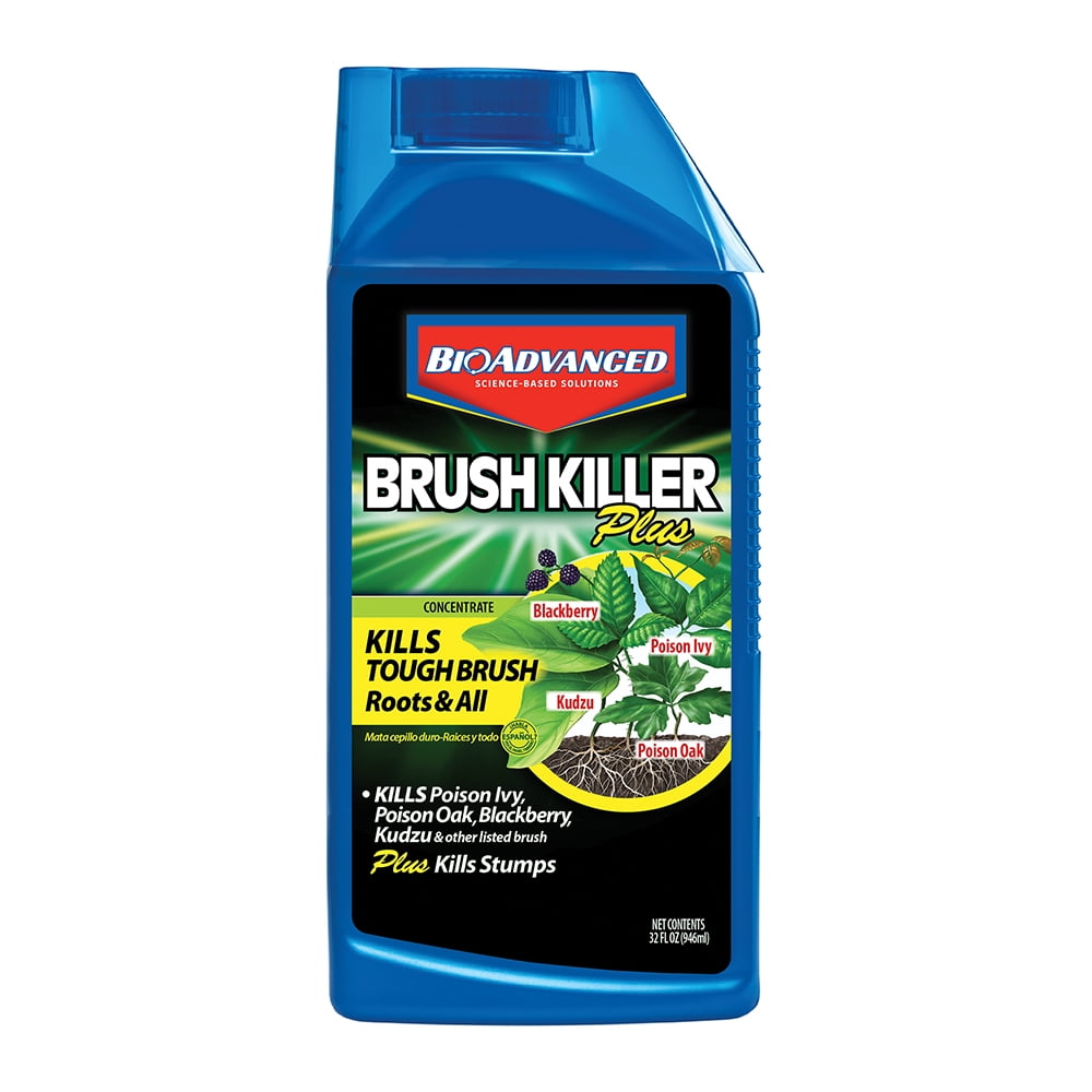 BioAdvanced Brush Killer Plus, Liquid Concentrate, 32 oz, Herbicide