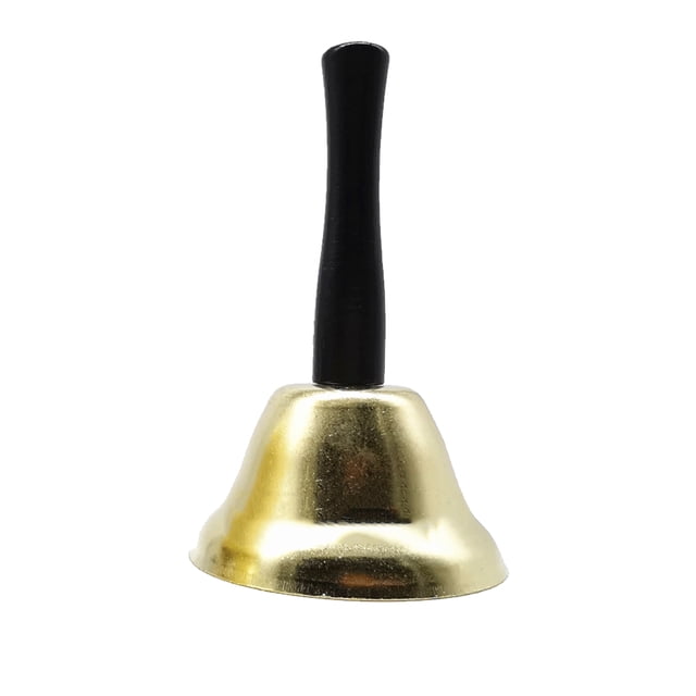 Yuarrent Jingle Bells Party Celebration Supply Sonido resonante School Hand-bell Utensilios de cocina Herramientas Anillo de servicio Cocina Restaurante Cocina y Comedor Oro 50mm Yuarrent HA061039-01