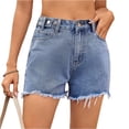 thumbnail image 2 of Shorts for Women Casual High Waisted Stretchy Denim Pants Summer Fasion Casual Hot Jorts with Pockets, 2 of 9