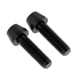 thumbnail image 4 of 2 tornillos de bicicleta de aleación de titanio con cabeza cónica y arandela. M5x20 negro, 4 of 7