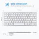 thumbnail image 5 of Ultra-Slim Wireless Bluetooth Keyboard (Korean Language) for Android Windows iOS - Silver, 5 of 5